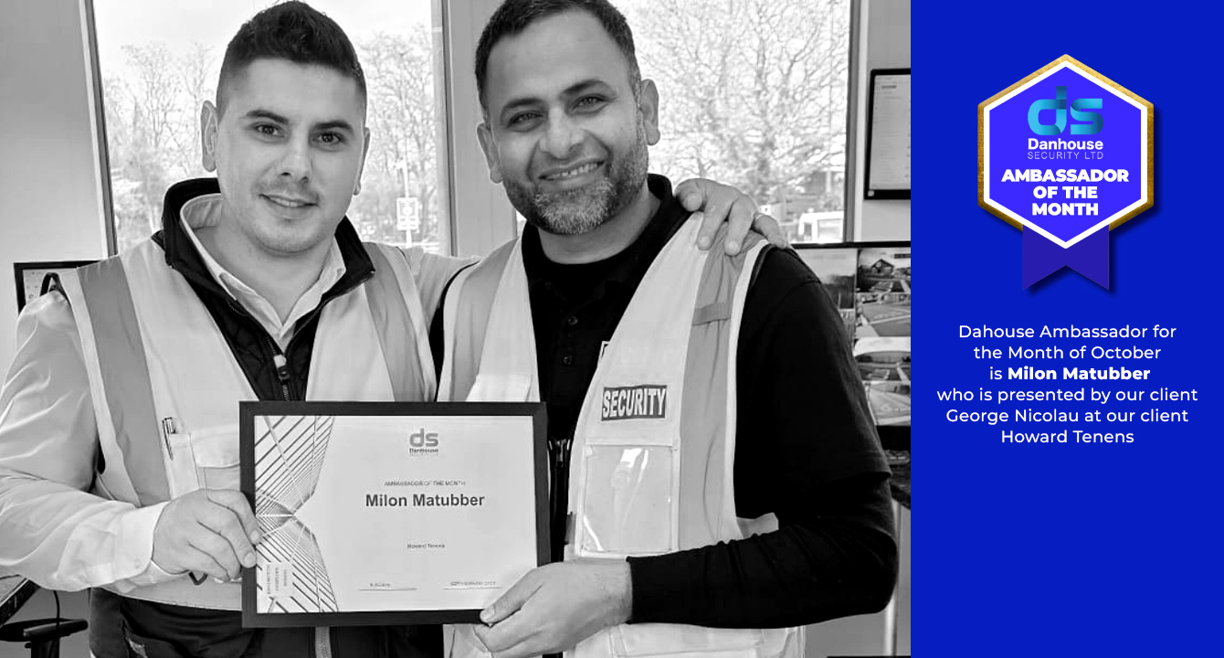 Milon Matuber receiving his Danhouse Ambassador of the Month Certificate